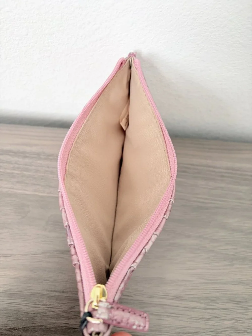 BRAHMIN Credit Card Wallet Pearl Pink